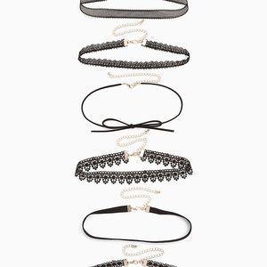 Torrid Black Lace Choker - set of 6